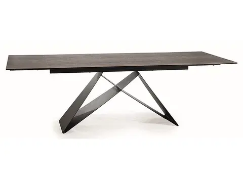 Jedálenské stoly WESTIGE jedálenský stôl 180, hnedá / čierna