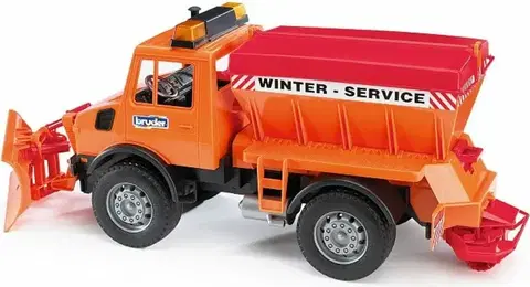 Hračky - dopravné stroje a traktory BRUDER - Úžitkové autá - MB Unimog zimné upratovacie vozidlo 1:16