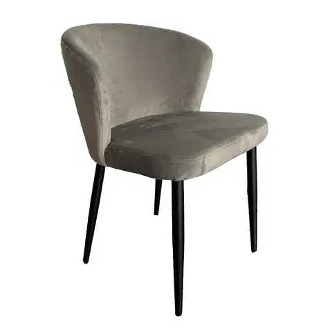 Čalúnené stoličky Stolička Misty Grey G062-39