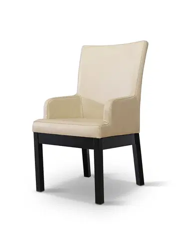 Jedálenské stoličky PYKA Modtro jedálenské kreslo wenge / krémová (G100)