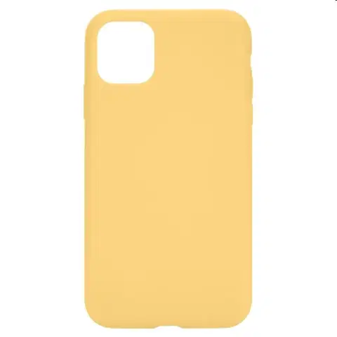 Puzdrá na mobilné telefóny Zadný kryt Tactical Velvet Smoothie pre Apple iPhone 11, žltá 