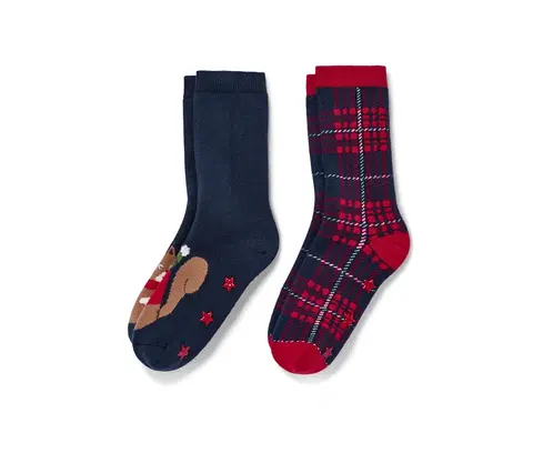 Socks Detské protišmykové ponožky, 2 páry, veverička