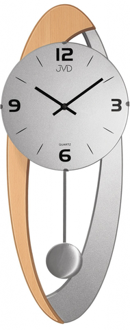 Hodiny Dizajnové kyvadlové nástenné hodiny JVD NS15021/ 68, 58cm