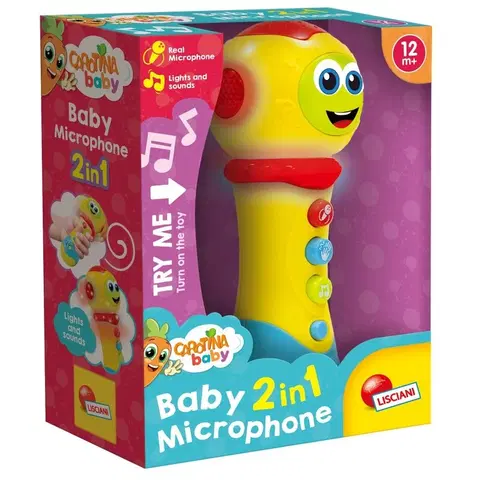 Hudobné hračky LISCIANIGIOCH - Carotina Baby - Detský Mikrofón 2 In 1