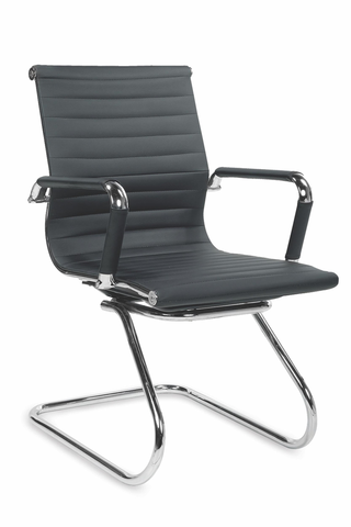 Kancelárske stoličky HALMAR Prestige Skid kancelárska stolička s podrúčkami čierna