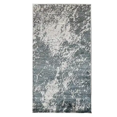 Moderné koberce Viskózový koberec Mahhad 0,65/1,35 84578 modrý