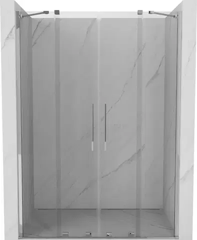 Sprchovacie kúty MEXEN/S - Velar Duo posuvné sprchové dvere 150, transparent, chróm 871-150-000-02-01
