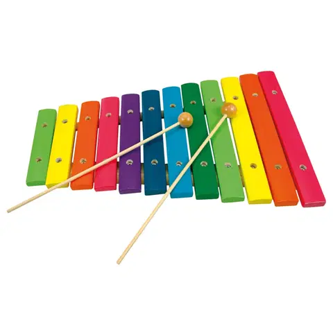 Detské hudobné hračky a nástroje Bino Xylofón, 12 tónov