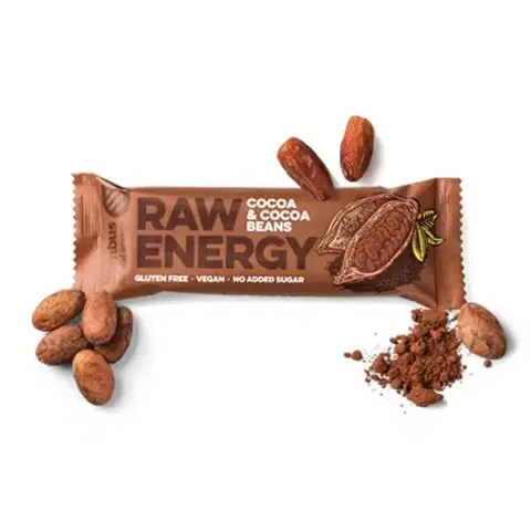 Energetické tyčinky & Flapjacky BOMBUS RAW ENERGY 20 x 50 g kokos kakao