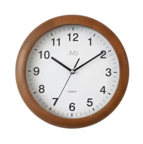 Hodiny Nástenné hodiny JVD NS19020/41, 27cm hnedá