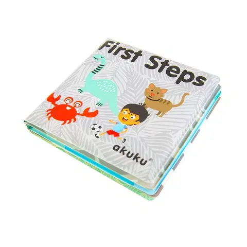 Hračky do vody AKUKU - Prvá detská pískacia knižka do vody First Steps