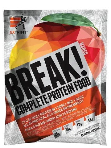 Proteínové dezerty Break! Complete Protein Food - Extrifit 90 g Strawberry