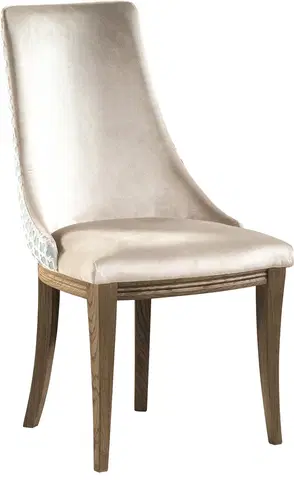 Jedálenské stoličky TARANKO Krzeslo U1 jedálenská stolička svetlohnedá / mentolový vzor / dub Como