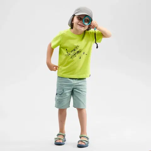 turistic Detské turistické šortky MH500 2 - 6 rokov zelené