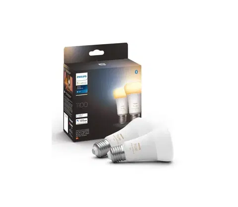 LED osvetlenie Philips SADA 2xLED Stmievateľná žiarovka Philips Hue WHITE AMBIANCE E27/8W/230V 2200-6500K 