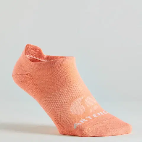 bedminton Športové ponožky RS160 nízke marhuľové, ružové, tmavomodré 3 ks