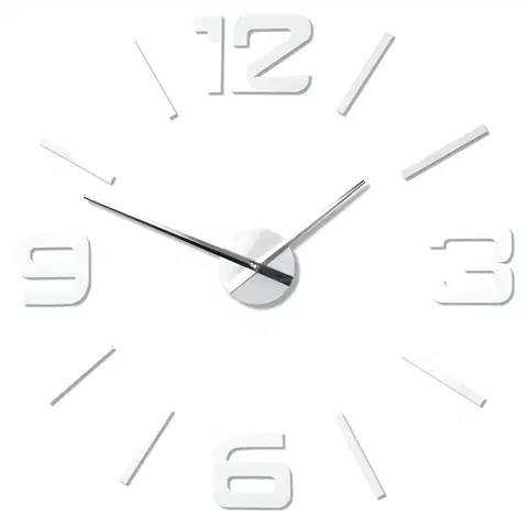 Hodiny 3D Nalepovacie hodiny z540g-2-0-x,100-130cm biela