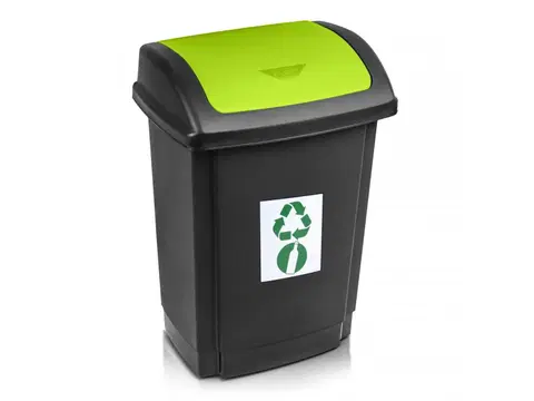 Odpadkové koše MAKRO - Kôš na recyklovaný odpad 25l zelený