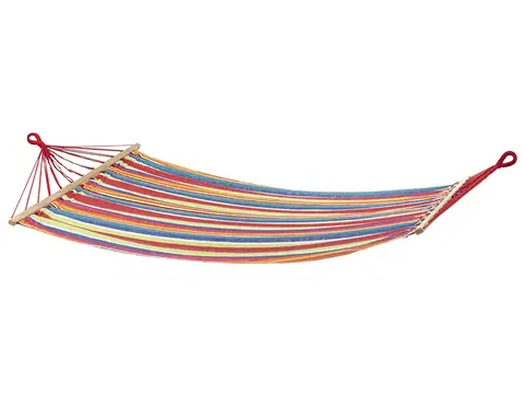 Hojdacie siete NABBI XHMK hojdacia sieť 200x150 cm farebné pásy