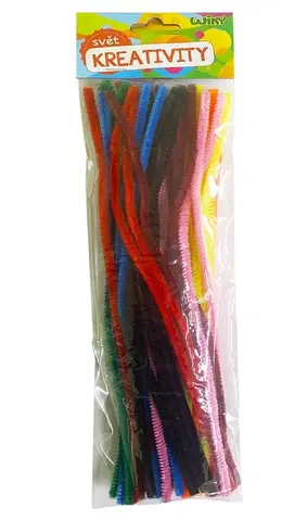 Kreatívne a výtvarné hračky WIKY - Dekoračné farebné drôtiky 40ks