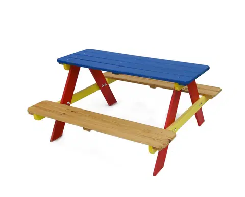 Záhradný a campingový nábytok Detská drevená súprava PIKNIK