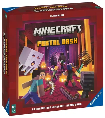 Hračky rodinné spoločenské hry RAVENSBURGER - Minecraft: Portal Dash