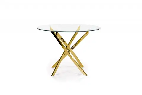 Jedálenské stoly Jedálenský stôl RAYMOND Halmar Zlatá