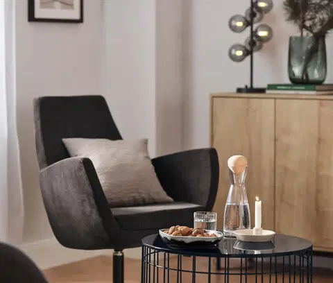 Office Furniture Spodná konštrukcia s nožičkami »Flemming« z kovu, čierna