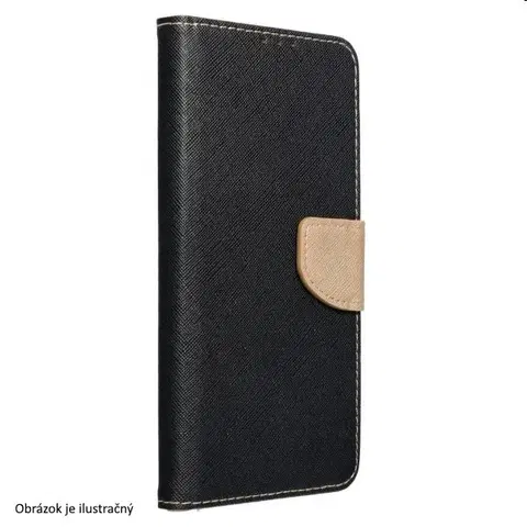Puzdrá na mobilné telefóny Puzdro FANCY Book pre Samsung Galaxy A34 5G, čierne/zlaté TEL195921