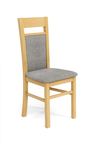 Jedálenské stoličky HALMAR Gerard 2 jedálenská stolička dub medový / svetlosivá