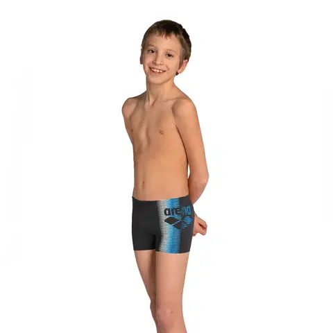 plávanie Detské boxerkové plavky čierno-modré