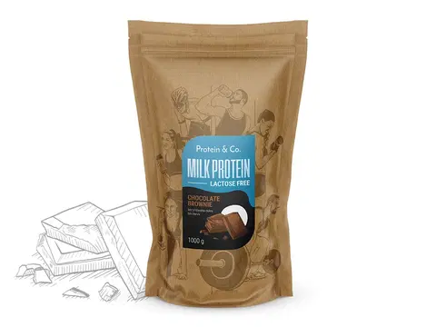 Proteíny Protein & Co. MILK PROTEIN – lactose free Zvoľ príchuť: Chocolate brownie