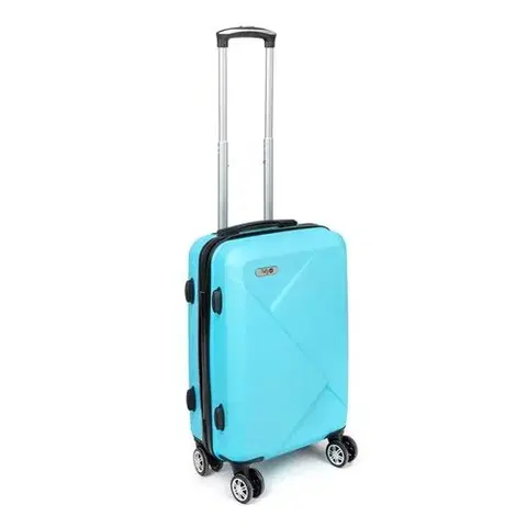 Batohy Pretty UP Cestovný škrupinový kufor ABS25 malý, 50 x 35 x 23 cm, svetlomodrá