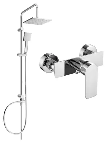 Sprchy a sprchové panely MEXEN/S - Tord sprchový stĺp vrátane sprchovej batérie Alexa, chróm 71240200-00