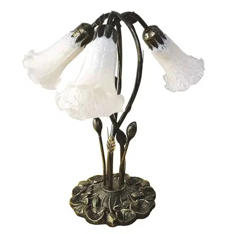 Stolové lampy Clayre&Eef Stolová lampa 5LL-6104, štýl Tiffany