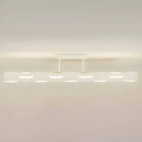 Stropné svietidlá Eco-Light Stropné LED svietidlo Wave, biele