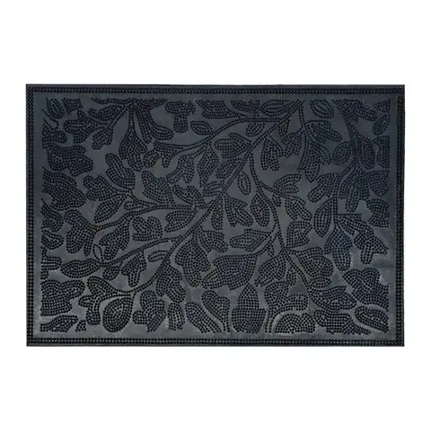 Koberce Gumená rohož exteriérová Leaf K-116 58x36 cm list