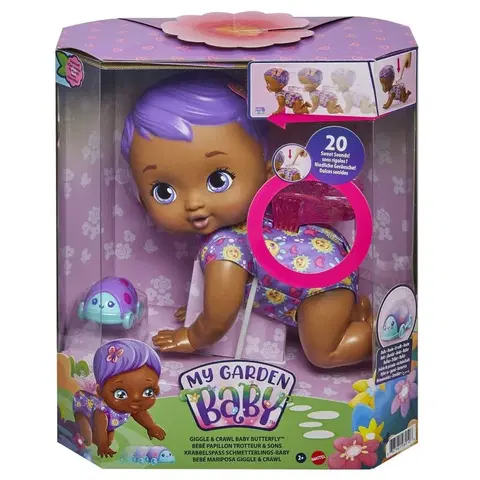 Hračky bábiky MATTEL - My Garden Baby Lezúci Motýlik So Zvukmi, Mix Produktov