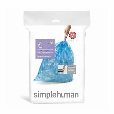 Odpadkové koše Simplehuman Vrecká do odpadkového koša V 16-18 l, 20 ks