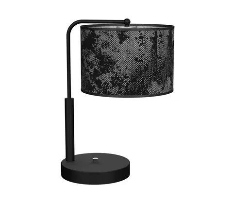Lampy  Stolná lampa SATINO 1xE27/60W/230V čierna/šedá 