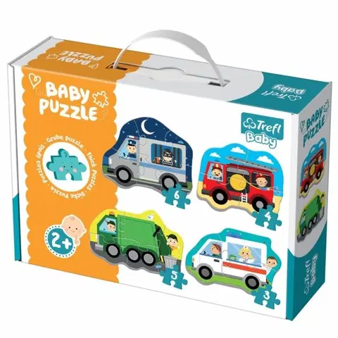 Hračky puzzle TREFL - Puzzle baby classic Autá a povolania