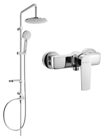 Sprchy a sprchové panely MEXEN/S - Carl sprchový stĺp vrátane sprchovej batérie Lynx, chróm 745940240-00