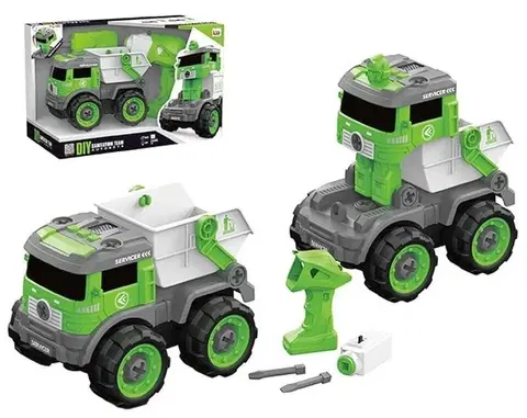 Hračky - dopravné stroje a traktory LAMPS - Auto smetiarske skrutkovacie 15cm