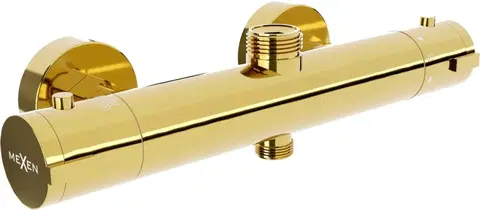 Kúpeľňové batérie MEXEN - Kai termostatická sprchová batéria zlatá 77150-50