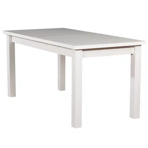 Jedálenské stoly Rozkladací stôl ST28 160/200x80cm biely