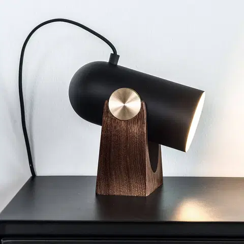 Stolové lampy LE KLINT LE KLINT Carronade – čierne stolová lampa