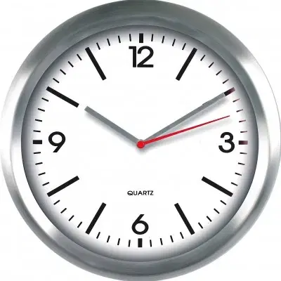 Hodiny Nástenné hodiny MPM, 2484.7000 - strieborná/biela, 29cm