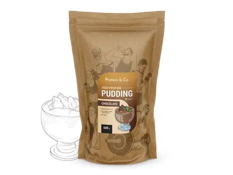 Zdravé potraviny Protein & Co. High protein pudding 600 g PRÍCHUŤ: Chocolate
