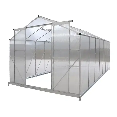 Záhradné skleníky Záhradný skleník, polykarbonát, 252x432x195 cm, KACEN TYP 6