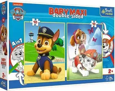 Hračky puzzle TREFL - Puzzle Baby MAXI 2x10 - Paw Patrol
